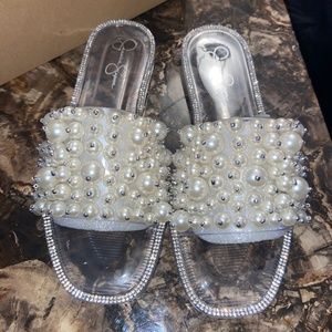 Jessica Simpson | Clear Jelly Pearl Kassime2 Sandals